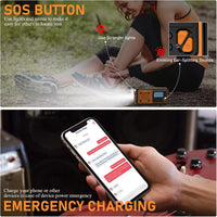 Tendak Crank Radio with Mobile Phone Charging Function, Emergency Radio FM AM SW with 4000 mAh Rechargeable / SOS Alarm / Torch & Reading Lamp, Solar Radio for Camping, Ourdoor