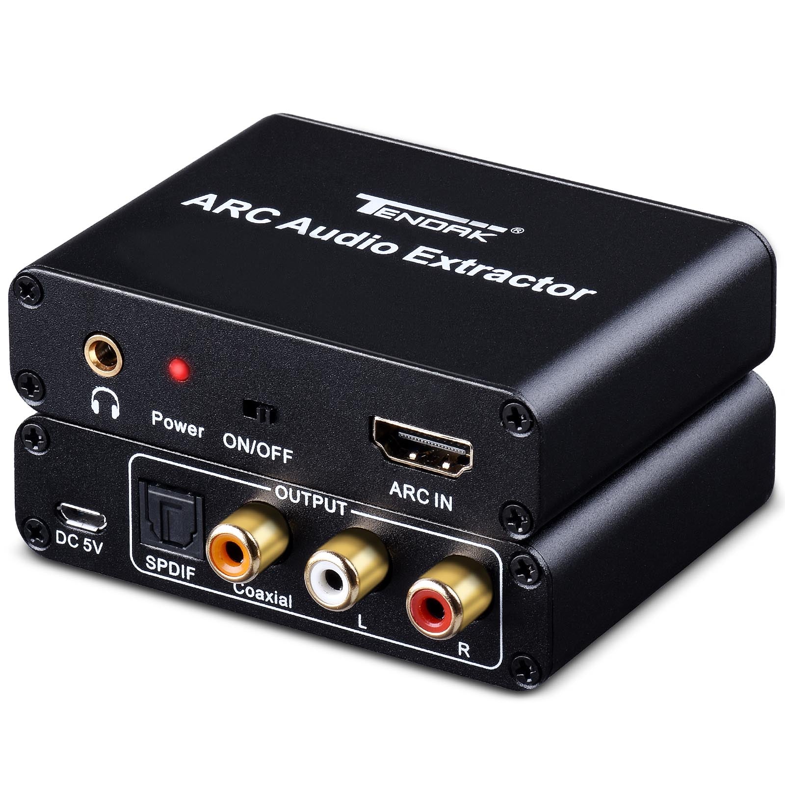 HDMI ARC Adapter, Tendak ARC Audio Extractor with Digital Optical TOSL