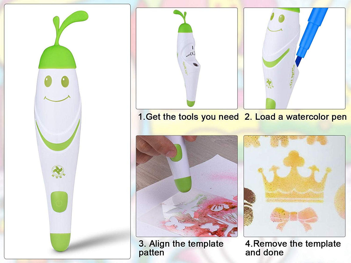 Electric Airbrush Marker Set For Children Art Craft Project