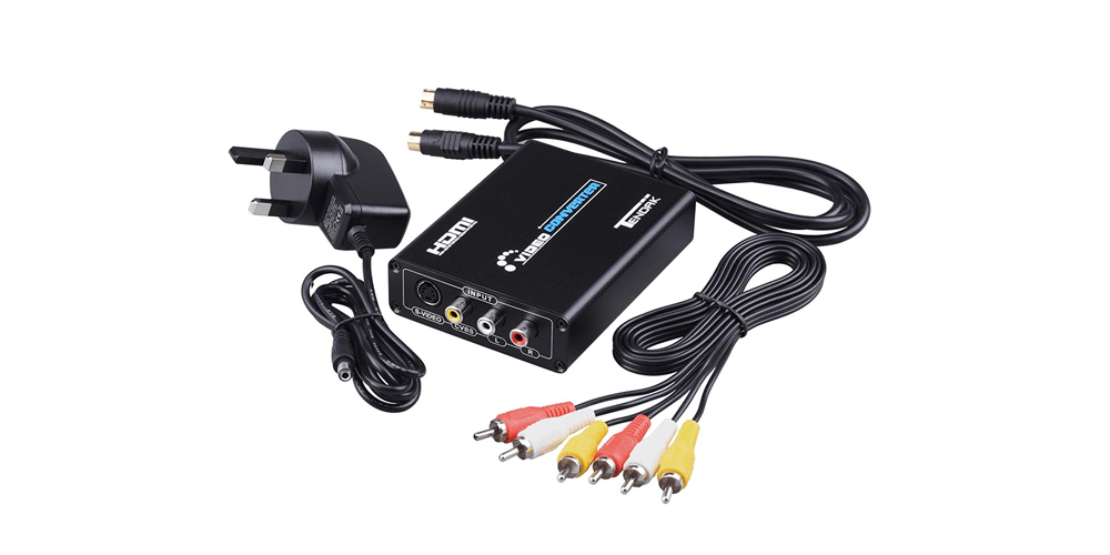 HDMI to RCA Cable, HDMI to 5 RCA Converter Adapter Cable, 1080P HDMI to AV  HDTV RCA Composite Video Audio Converter Adapter for TV HDTV