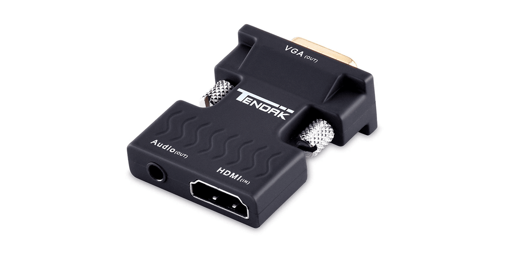 1080P Female HDMI to VGA Male Converter Adapter Audio Tendak
