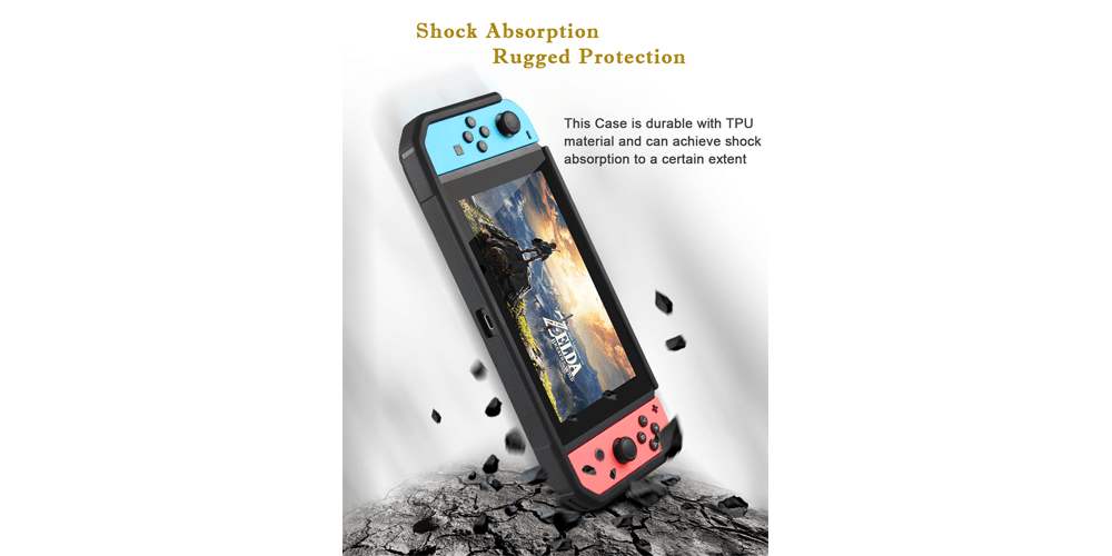Nintendo Switch Clear Shockproof Hard Case Cover | Tendak