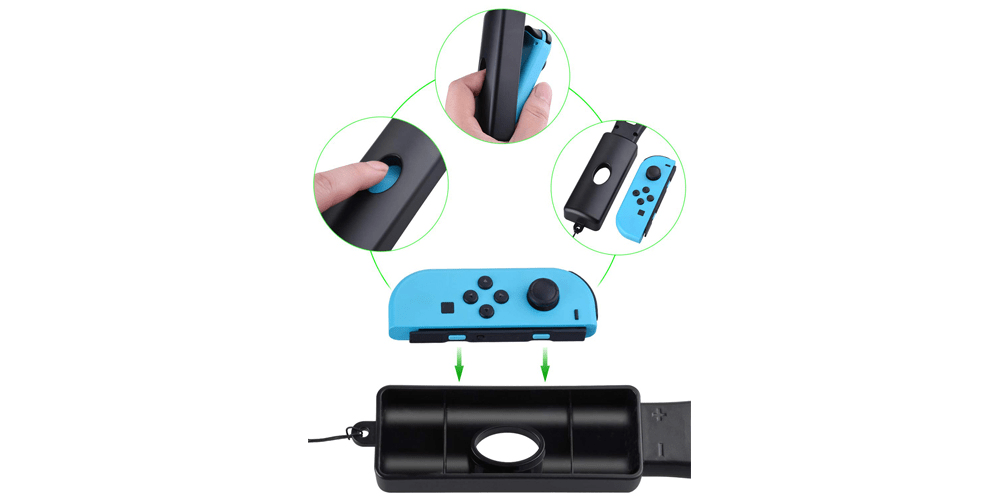 Tennis Racket Joy-Con Controllers for Mario Tennis Aces Game | Tendak